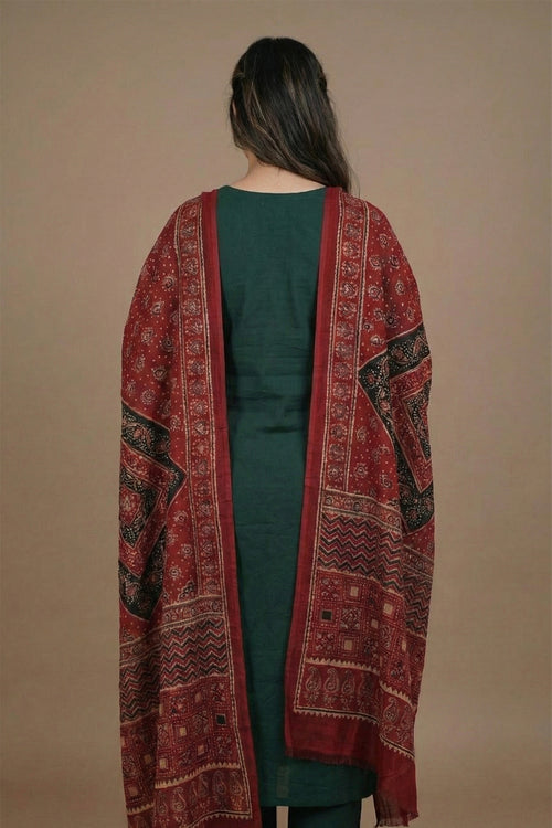 Emerald Mandala Heritage Kurta Set with Dupatta