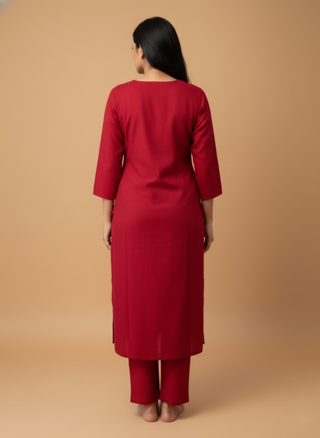 Timeless Elegance: Hand-Embroidered Chikankari Kurta Set