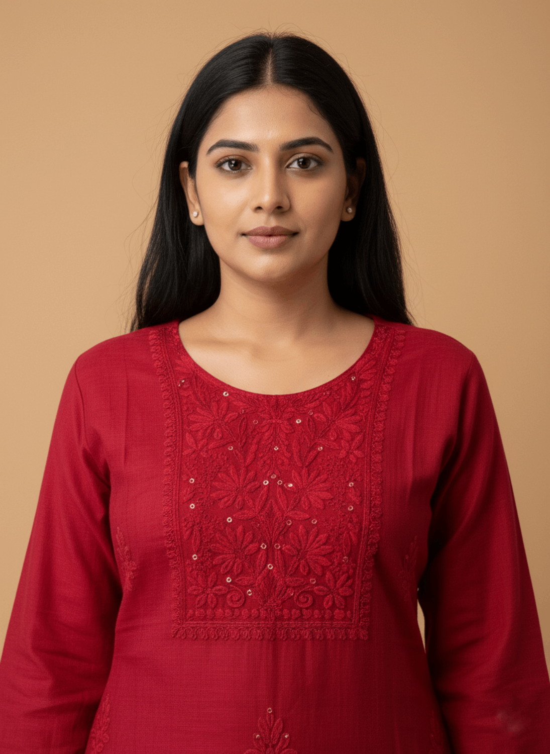 Timeless Elegance: Hand-Embroidered Chikankari Kurta Set